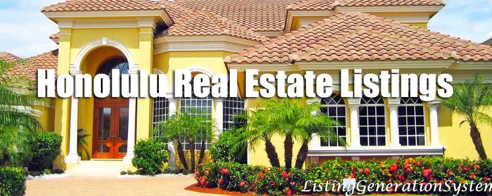 Honolulu Real Estate Listings